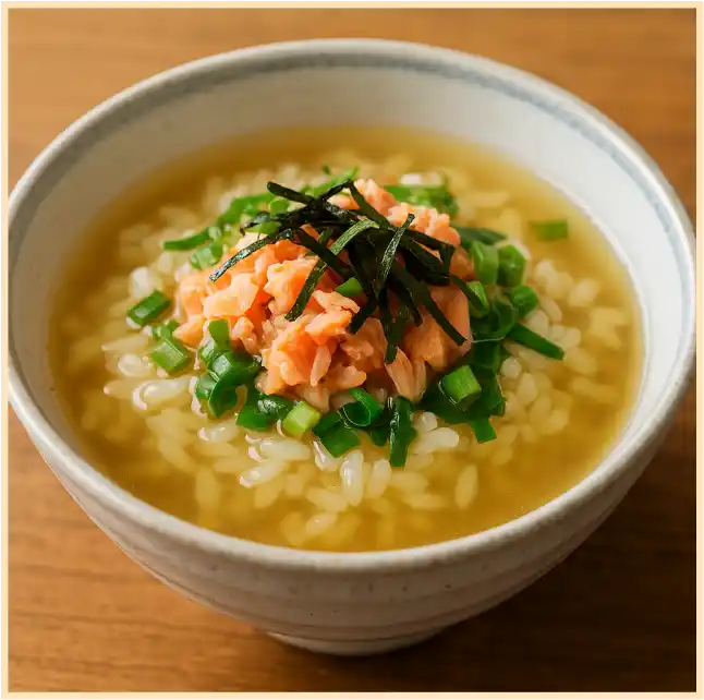 日曜日|だし茶漬け風レンジご飯 画像