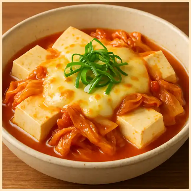 水曜日|豆腐とキムチのチーズ蒸し 画像